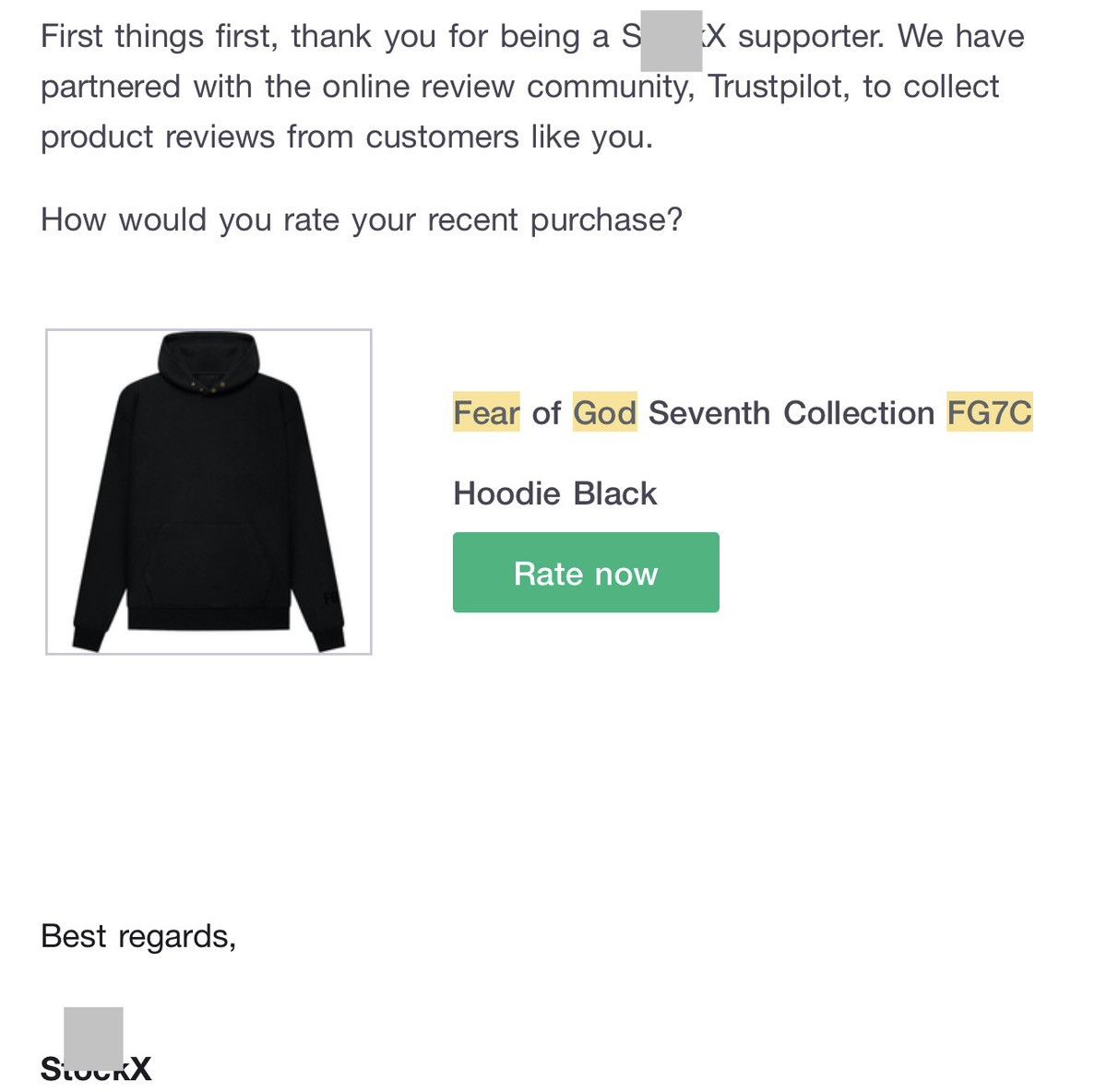 Fear of God Fear of God FGC7 Hoodie Size US XS / EU 42 / 0 - 19 Thumbnail