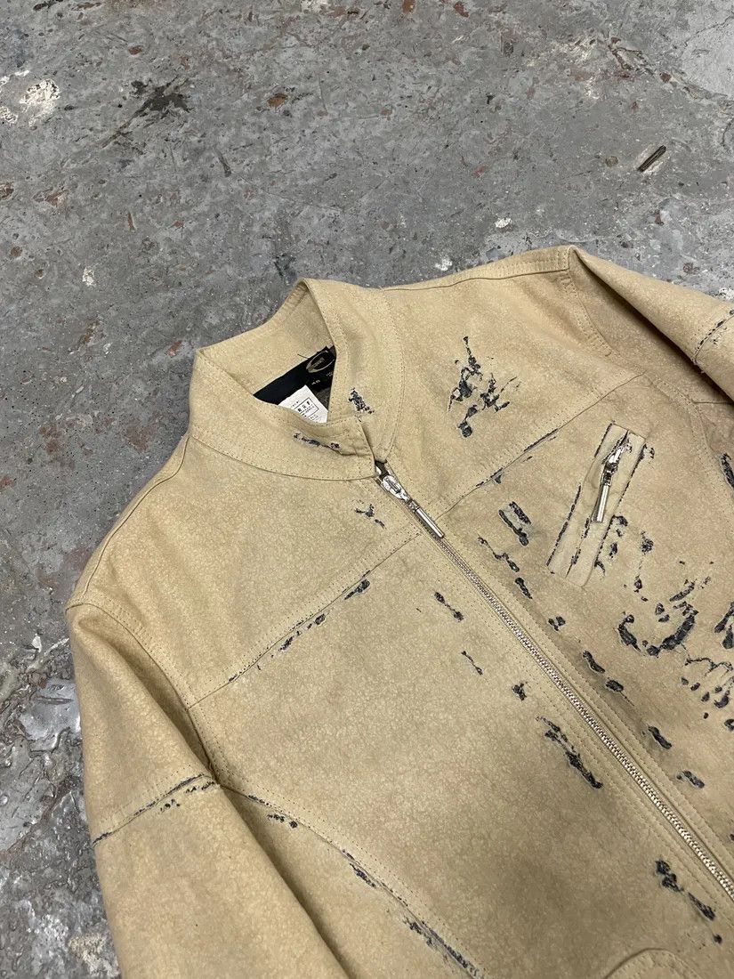 Just Cavalli SS2005 Cavalli Apocalyptic Beige Denim Jacket Size US M / EU 48-50 / 2 - 5 Thumbnail