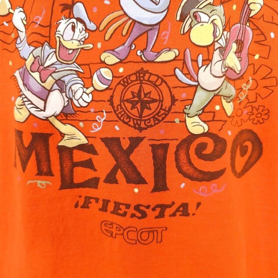 Disney Disney Epcot T Shirt Mens Size Medium Orange Mexico Fiesta Size US M / EU 48-50 / 2 - 3 Thumbnail