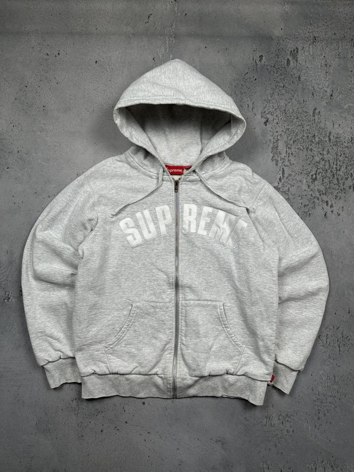 魅了 Supreme Arc Logo Zip Hoodie | Grailed トップス