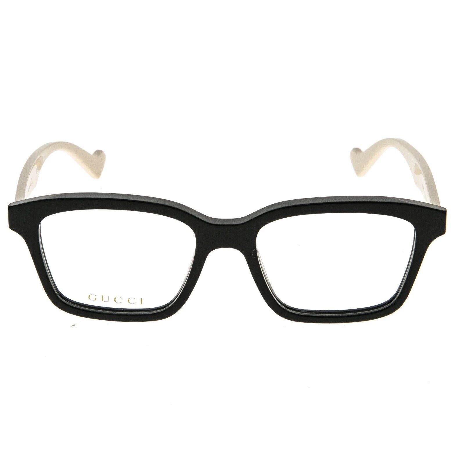 Gucci GUCCI GG0964O 0964 Black White Rectangular Eyeglasses 002 Size ONE SIZE - 5 Thumbnail