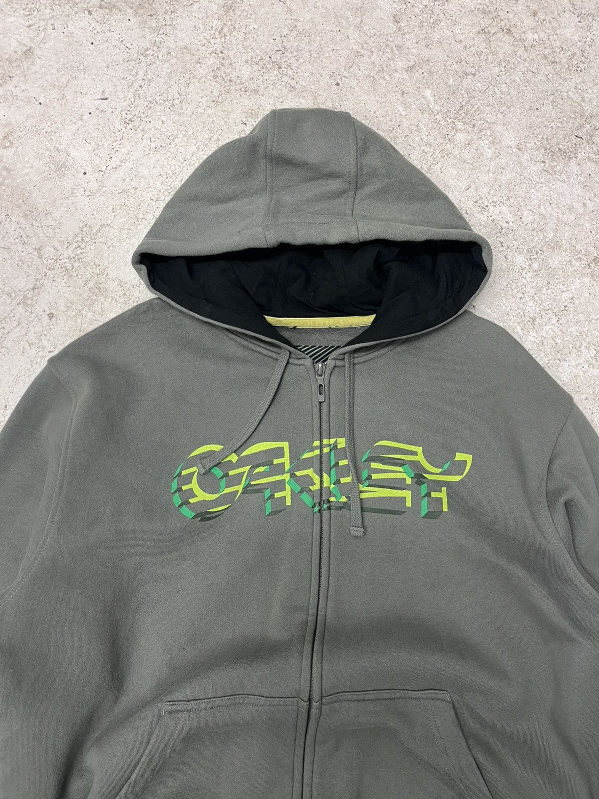 Oakley Vintage/y2k oakley grey-green hoodie Size US M / EU 48-50 / 2 - 1 Thumbnail