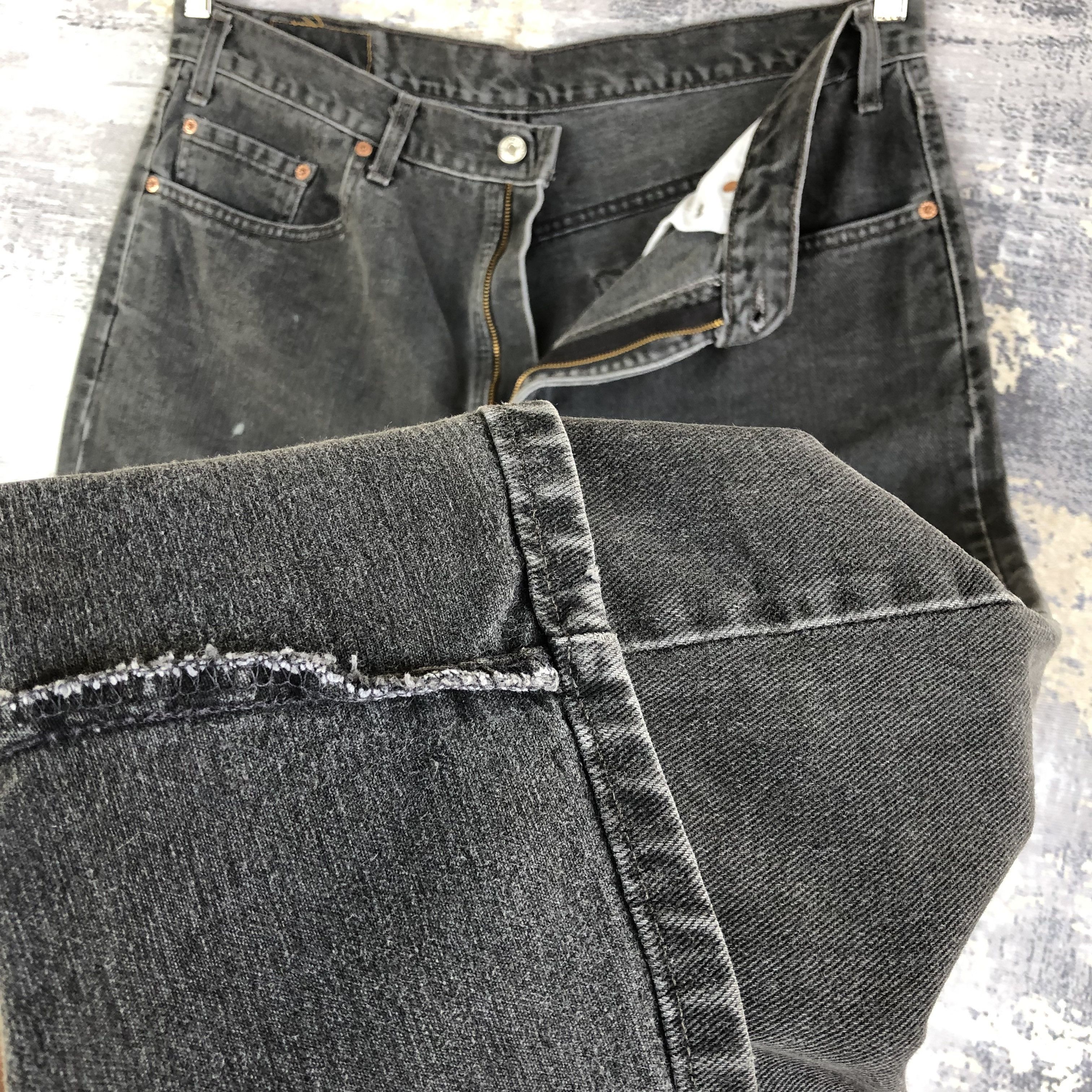 Levi's Vintage Levis 550 Jeans Super Black Levi's Faded Denim Size US 36 / EU 52 - 9 Thumbnail