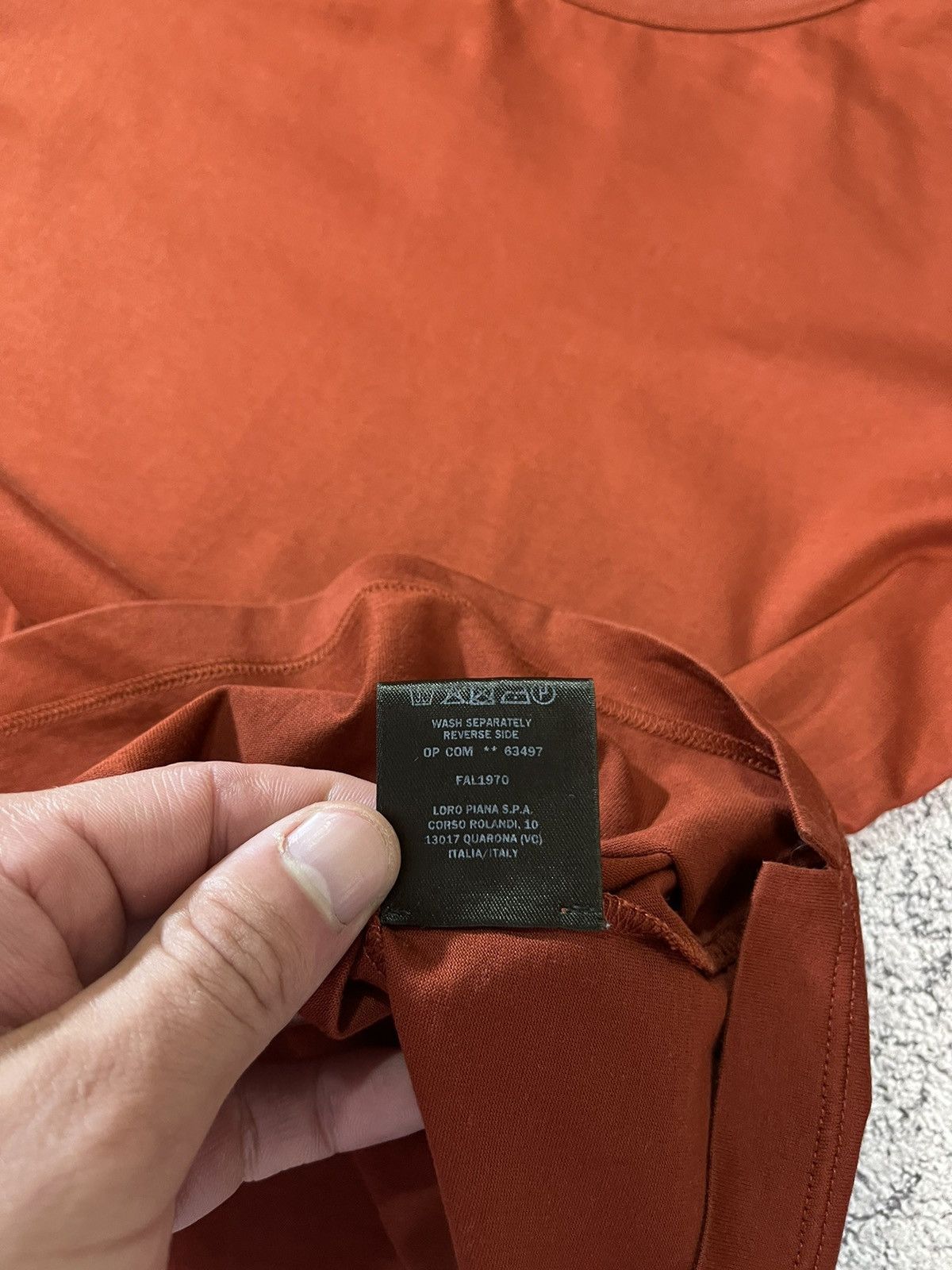 Loro Piana Loro Piana 2 Women T- Shirt Burnt Orange Cotton Knit Size 40 Size S / US 4 / IT 40 - 23 Thumbnail