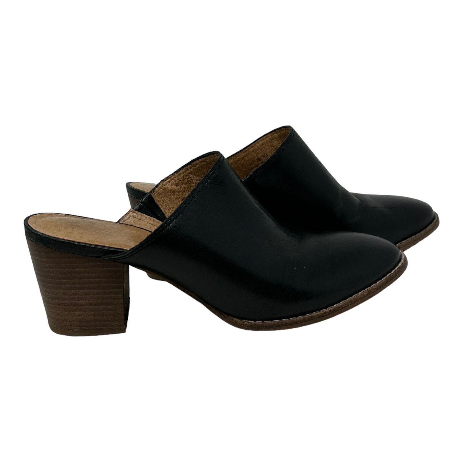 Madewell Madewell black leather block heels mule shoes size 9 Size US 9 / IT 39 - 6 Thumbnail