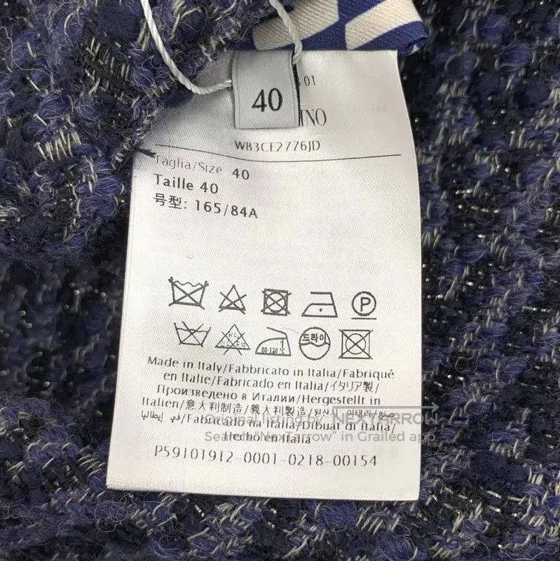 Valentino Valentino Women's Mid Blue Wool Jacket . Size M / US 6-8 / IT 42-44 - 6 Thumbnail