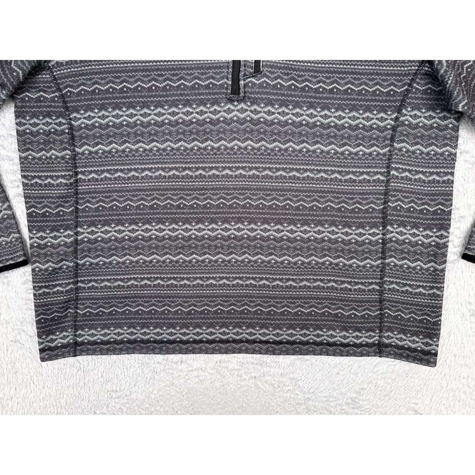 The North Face The North Face Sweater Men XL Gray Fleece 1/4 Zip Pocket Southwest Aztec Pattern Size US XL / EU 56 / 4 - 5 Thumbnail