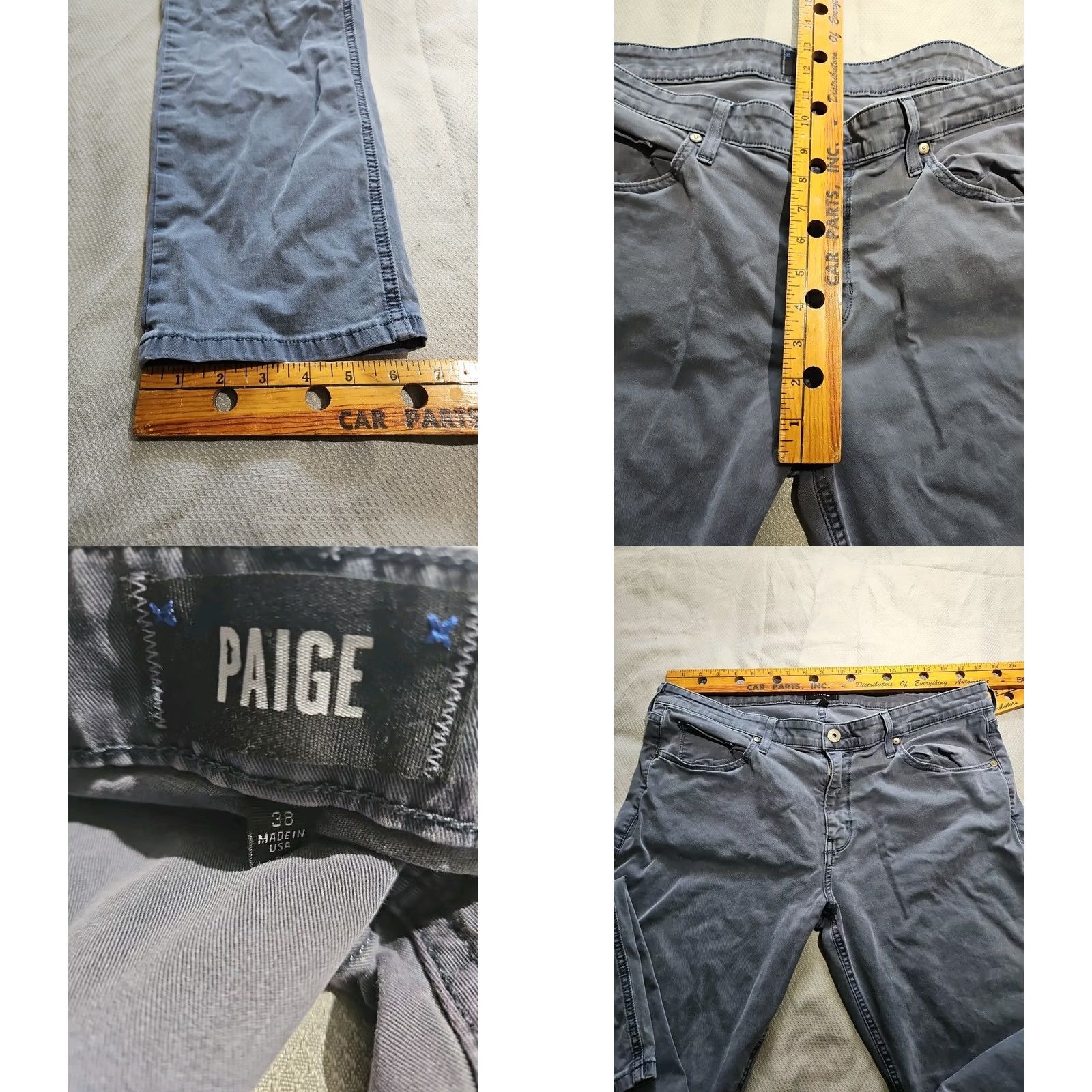 Paige Paige Jeans Mens 38 Blue Medium Wash Lennox Slim Fit Skinny Stretch Casual Pants Shirt? Size US 38 / EU 54 - 8 Thumbnail