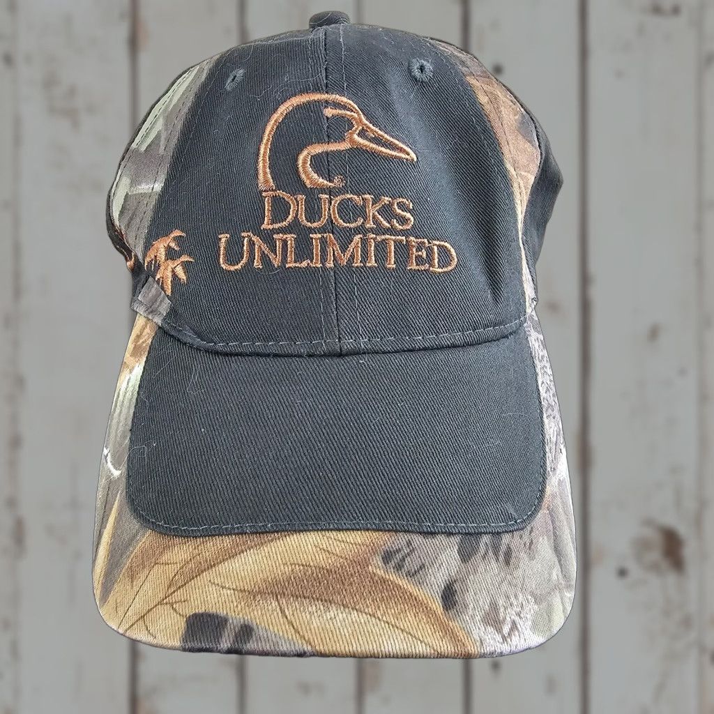 Vintage Ducks Unlimited Camo Baseball Cap Mens One Size Adjustable Hunting Outdoor Hat Size ONE SIZE - 1 Thumbnail