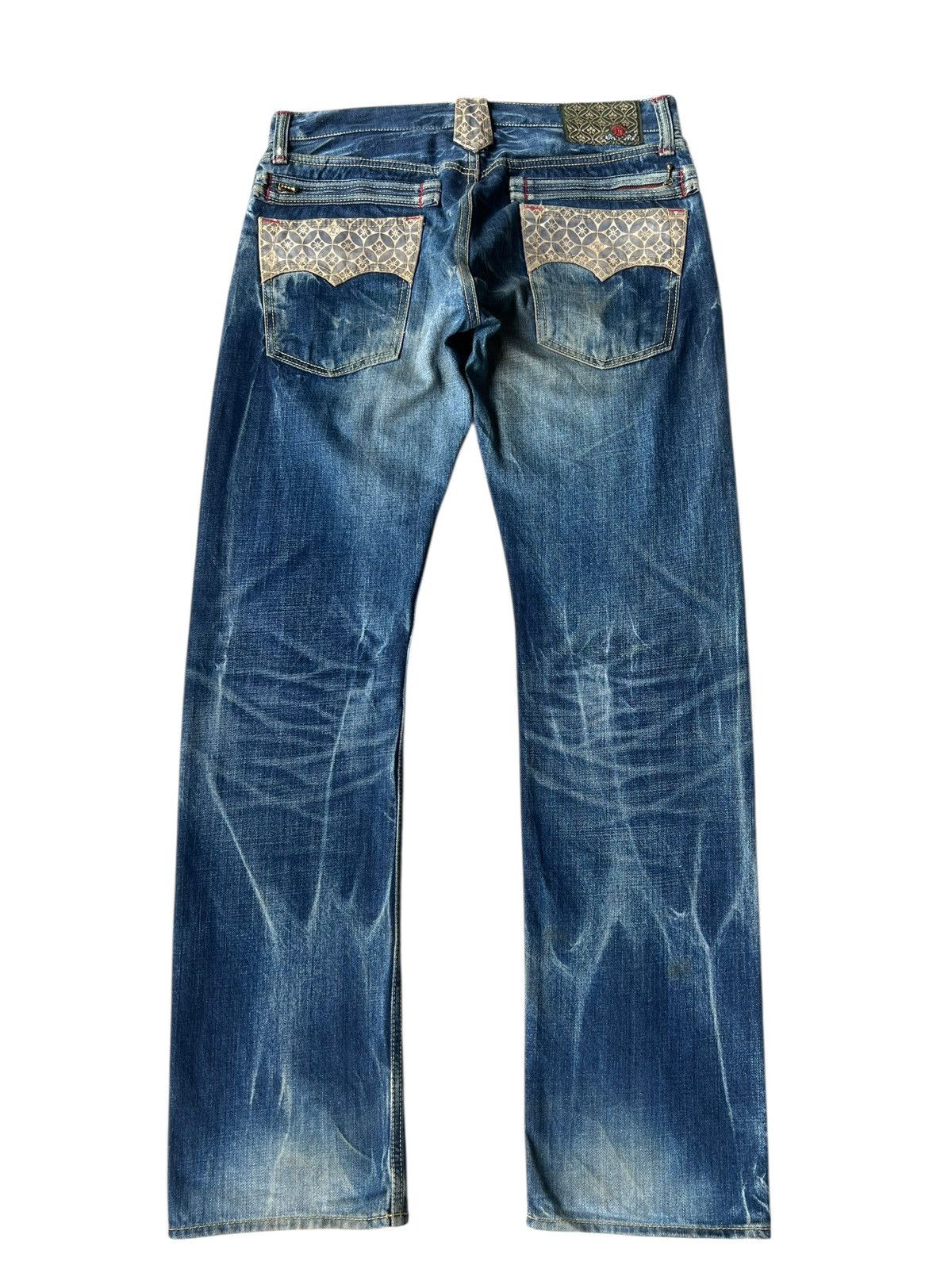 Eternal ETERNAL Japan Distressed Aging Mud Denim Jeans Size US 32 / EU 48 - 15 Thumbnail