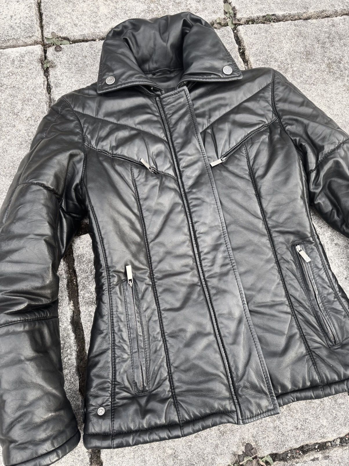Gucci AW98 gucci by Tom Ford paneled puffer leather jacket Size US S / EU 44-46 / 1 - 3 Thumbnail