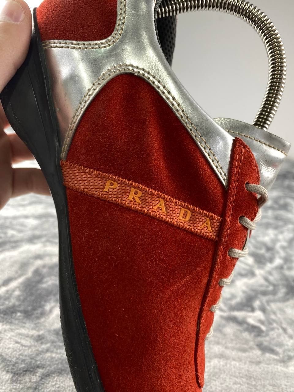 Prada Prada Sport Suede Colorblock Pattern Athletic Sneakers Size US 9 / IT 39 - 8 Thumbnail