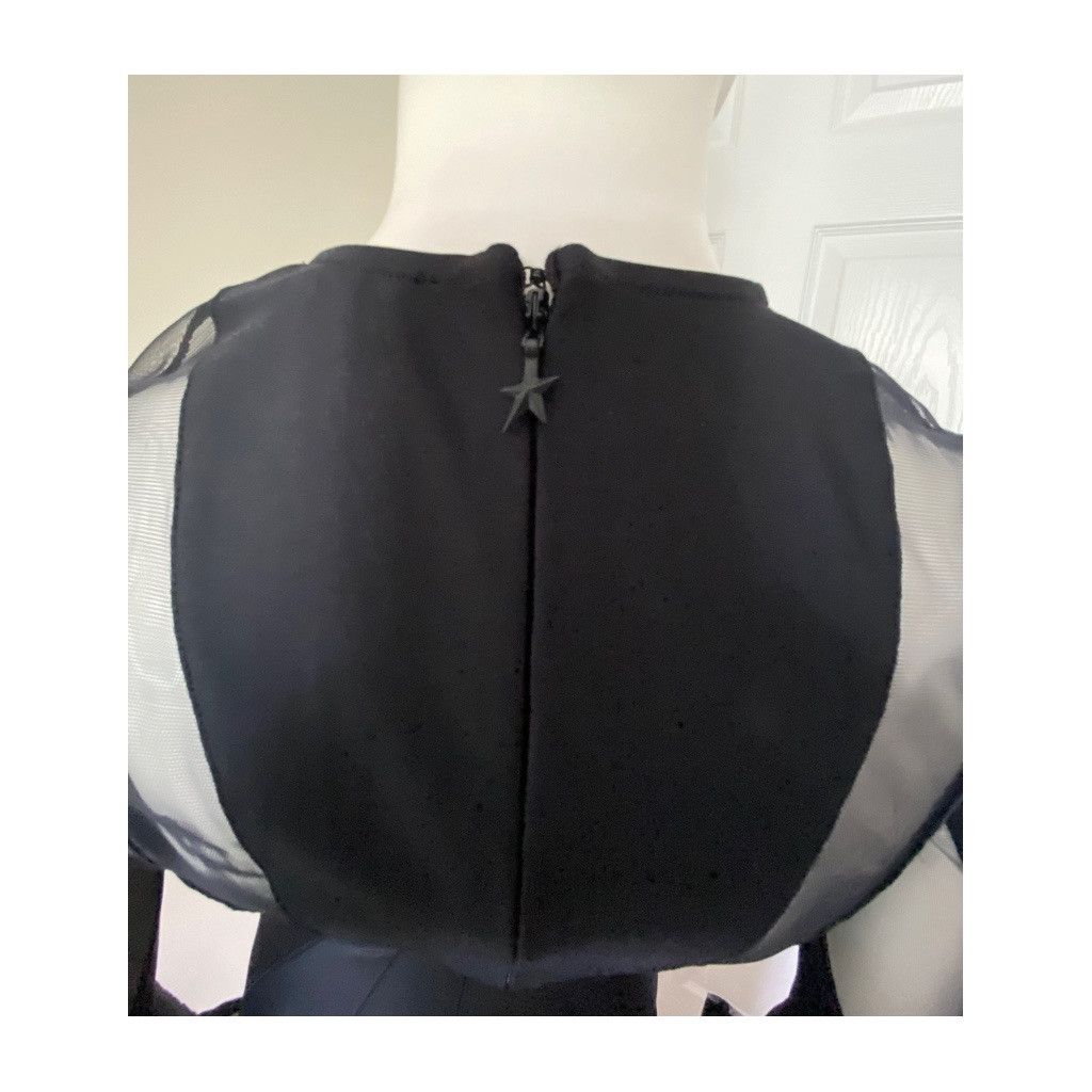 Mugler Mugler Sheer Mesh Panel Mini Dress- Black- Size 36 Size S / US 4 / IT 40 - 11 Thumbnail