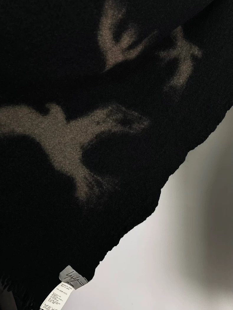 Yohji Yamamoto Yohji Yamamoto 11 aw Crow Pull-dyed Filled Wool Scarf 2505- Size ONE SIZE - 3 Thumbnail