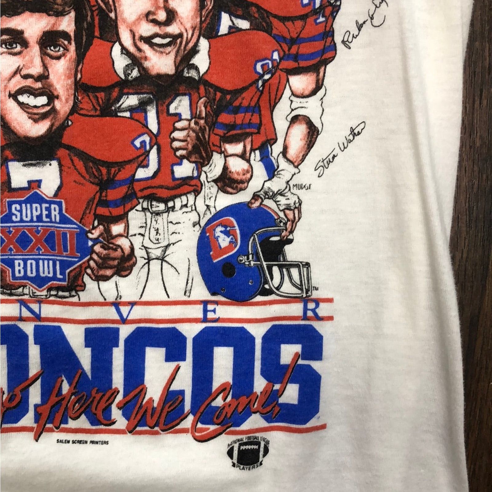 NFL Vintage 1987 Denver Broncos AFC Champs Shirt M Size US M / EU 48-50 / 2 - 4 Thumbnail