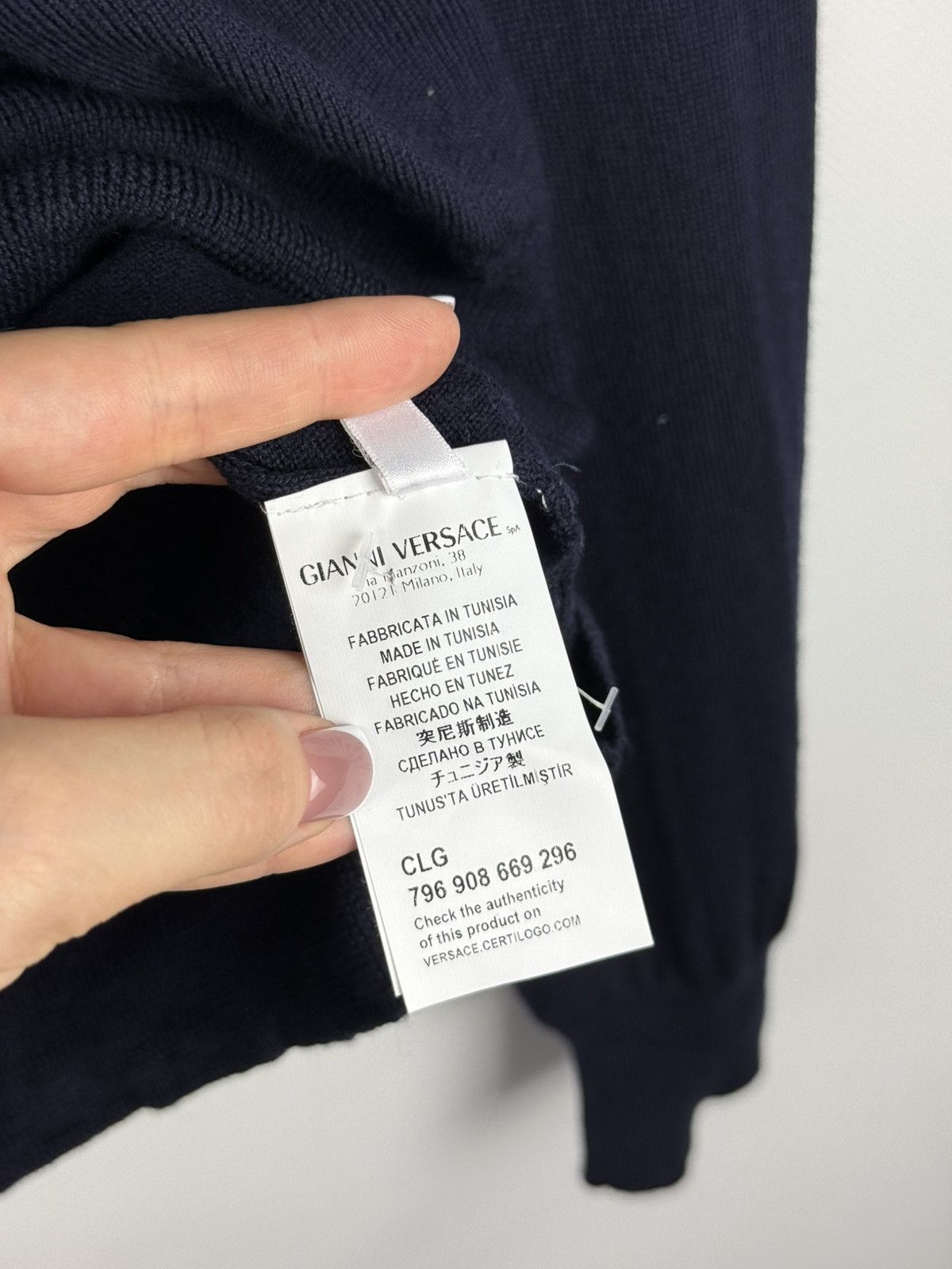 Versace Versace Collection Wool Crewneck Light Sweater Pullover Size US L / EU 52-54 / 3 - 12 Thumbnail