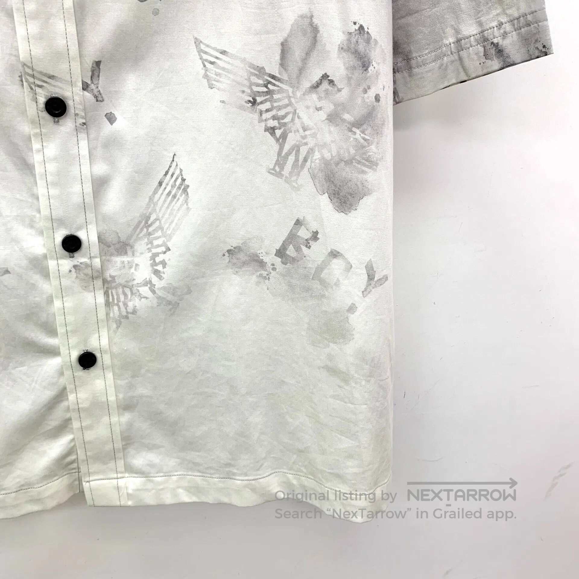 Boy London BOY LONDON Gradient Ink Eagle Print Cotton Collar Short Sl Size US M / EU 48-50 / 2 - 4 Thumbnail
