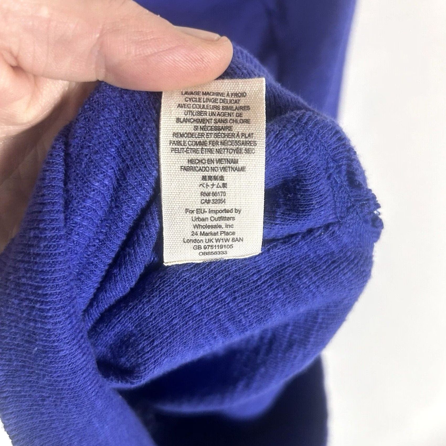 Vintage VINTAGE We The Free: Free People Wide Neck Sweater Womens XS Blue Long Sleeve Casual L/S Size XS / US 0-2 / IT 36-38 - 6 Thumbnail