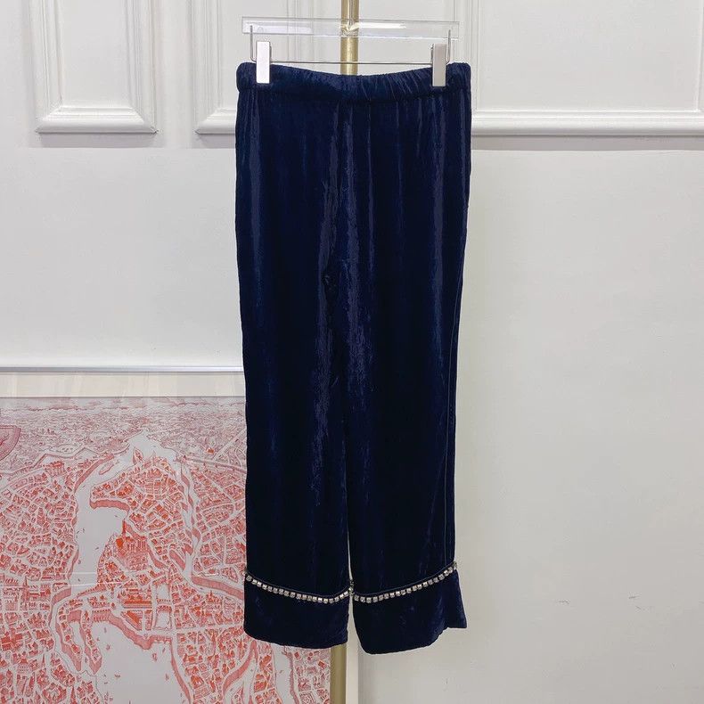 Gucci Gucci Crystal Trim Pants Size 38- DMC Size US 38 / EU 54 - 1 Thumbnail