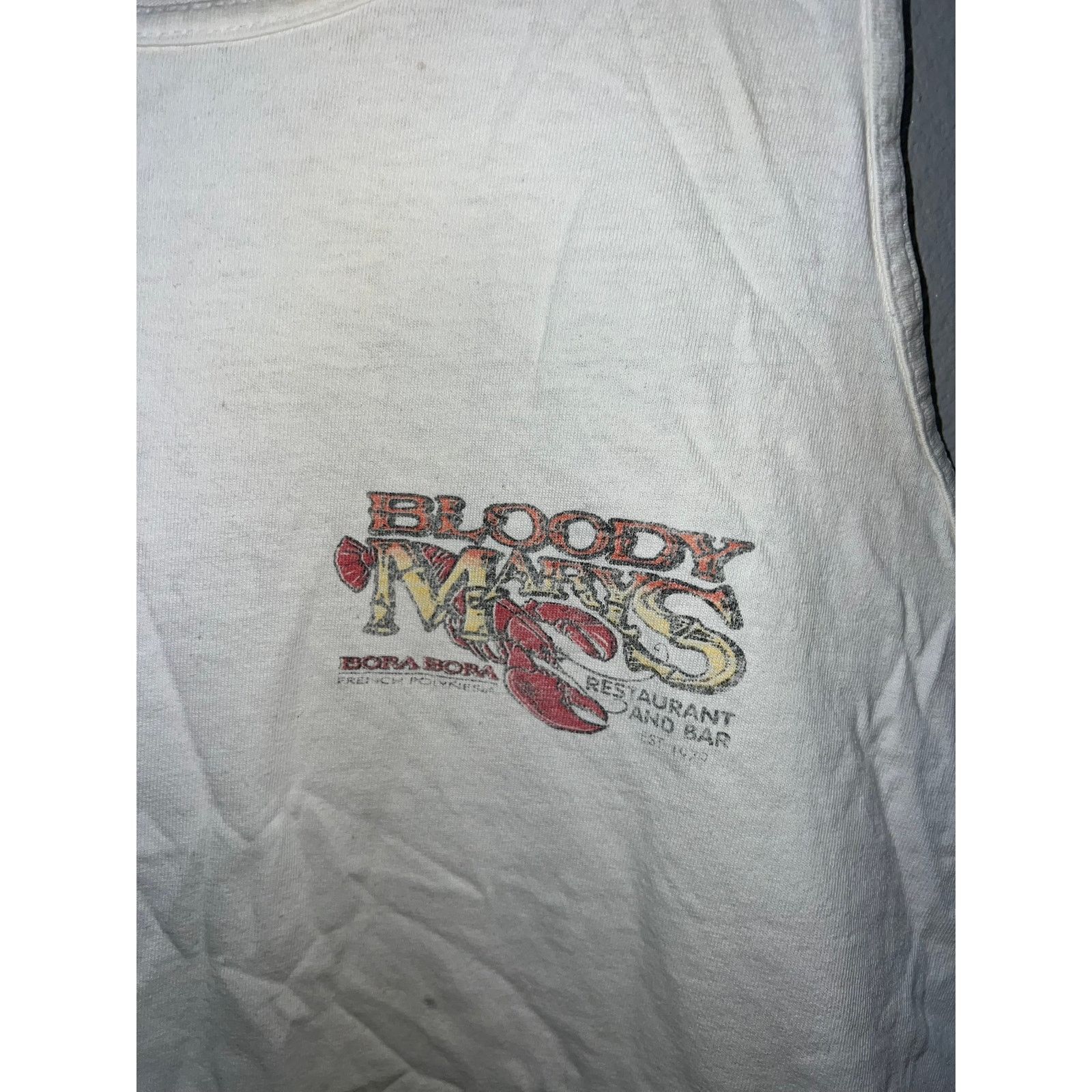 Hanes Vintage Bloody Marys Shirt Bora French Polynesia 90s VTG XL Size US XL / EU 56 / 4 - 4 Thumbnail