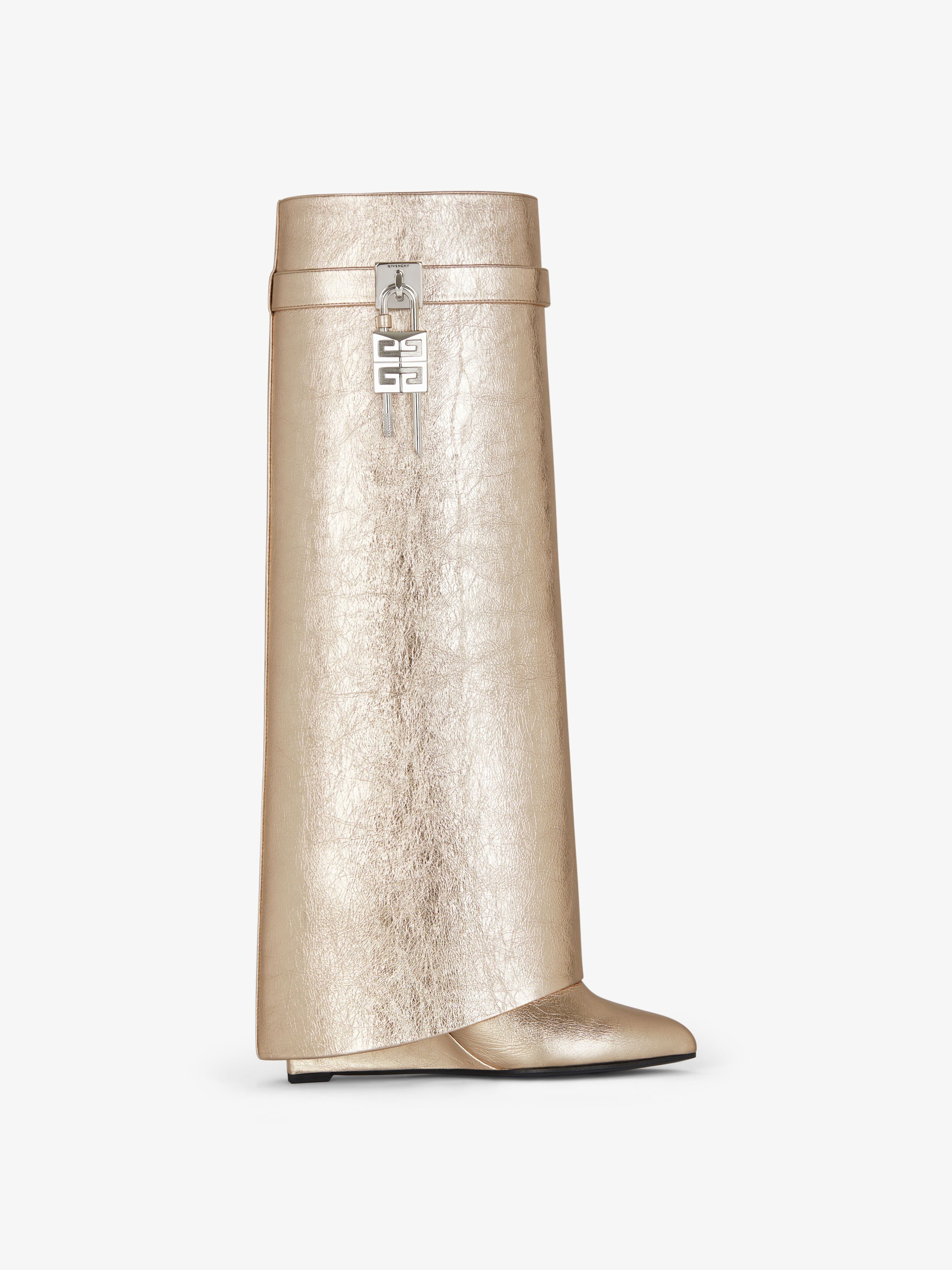 Givenchy o1srvl11e0525 Shark Lock Pant Boots 90mm in Dusty Golden Size US 11 / IT 41 - 1 Thumbnail