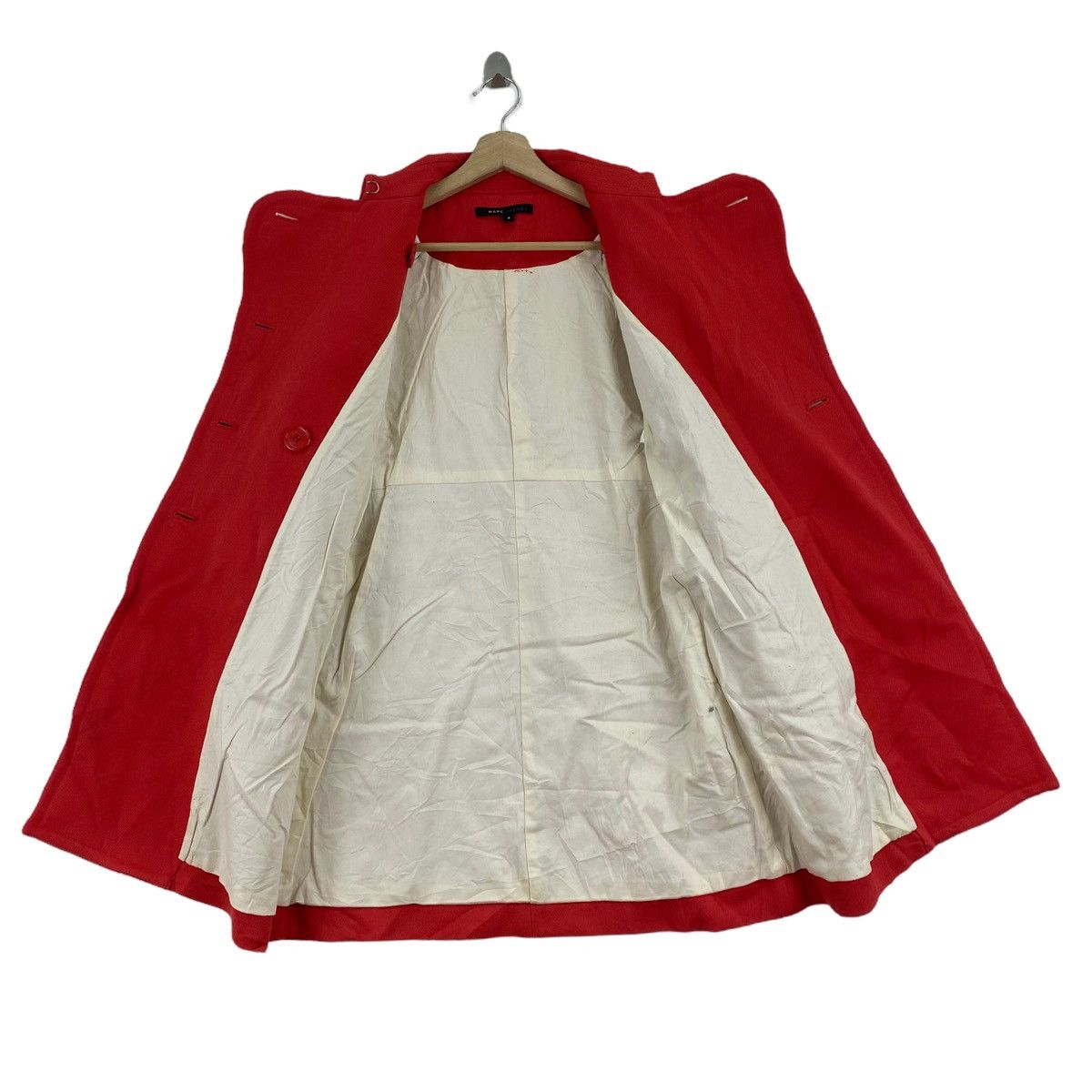 Marc Jacobs × Vintage Vintage MARC JACOBS London Double Breasted Red Trench Coat Size S / US 4 / IT 40 - 5 Thumbnail
