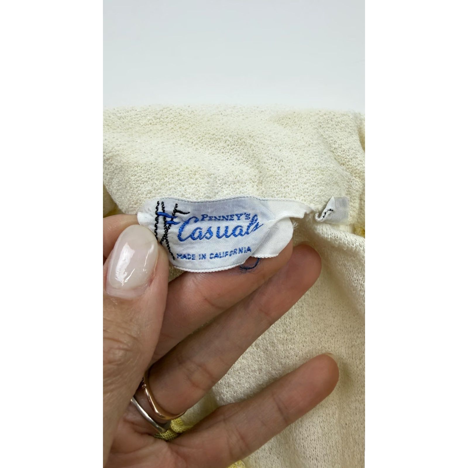 Vintage VINTAGE Penney's Casuals Shirt Womens Medium Yellow White Camp 50s Size M / US 6-8 / IT 42-44 - 6 Thumbnail