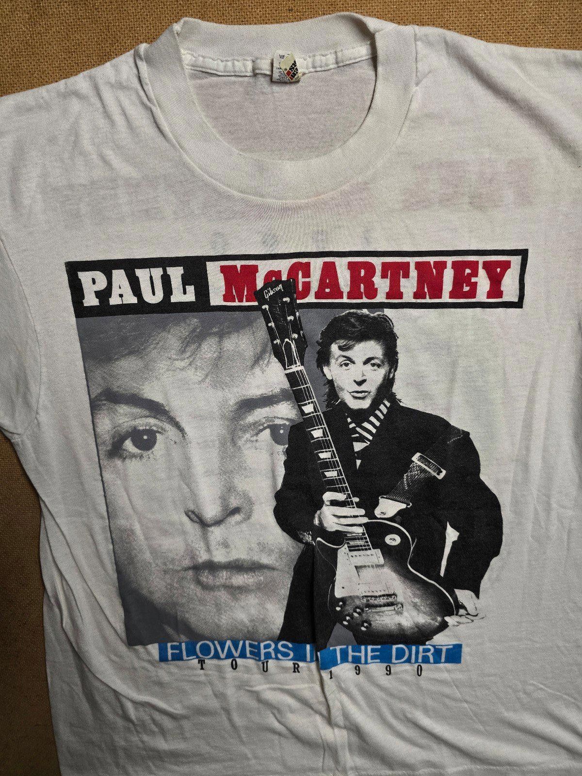 Gildan 1990 Paul McCartney Flowers In The Dirt World Tour Tee L Size US L / EU 52-54 / 3 - 4 Thumbnail