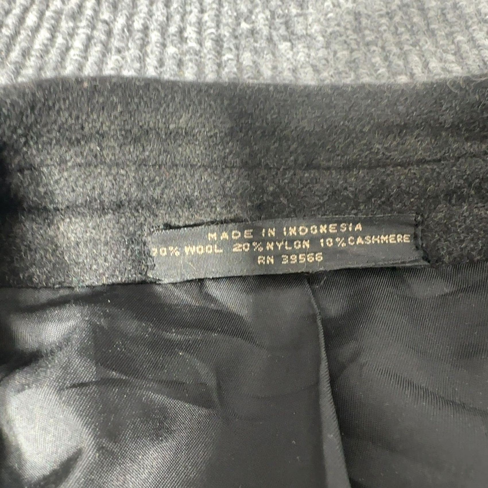 Doublet VINTAGE Petrocelli Wool Cashmere Coat Mens 3XL Black Double Breasted Overcoat Size US XXL / EU 58 / 5 - 3 Thumbnail