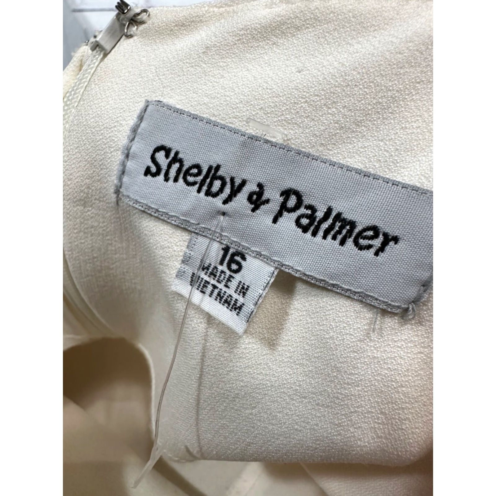 Vintage Shelby & Palmer Womens Tank Dress Size 16 White/Gray Knee Length Back Zip New Size XXL / US 16-18 / IT 52-54 - 7 Thumbnail