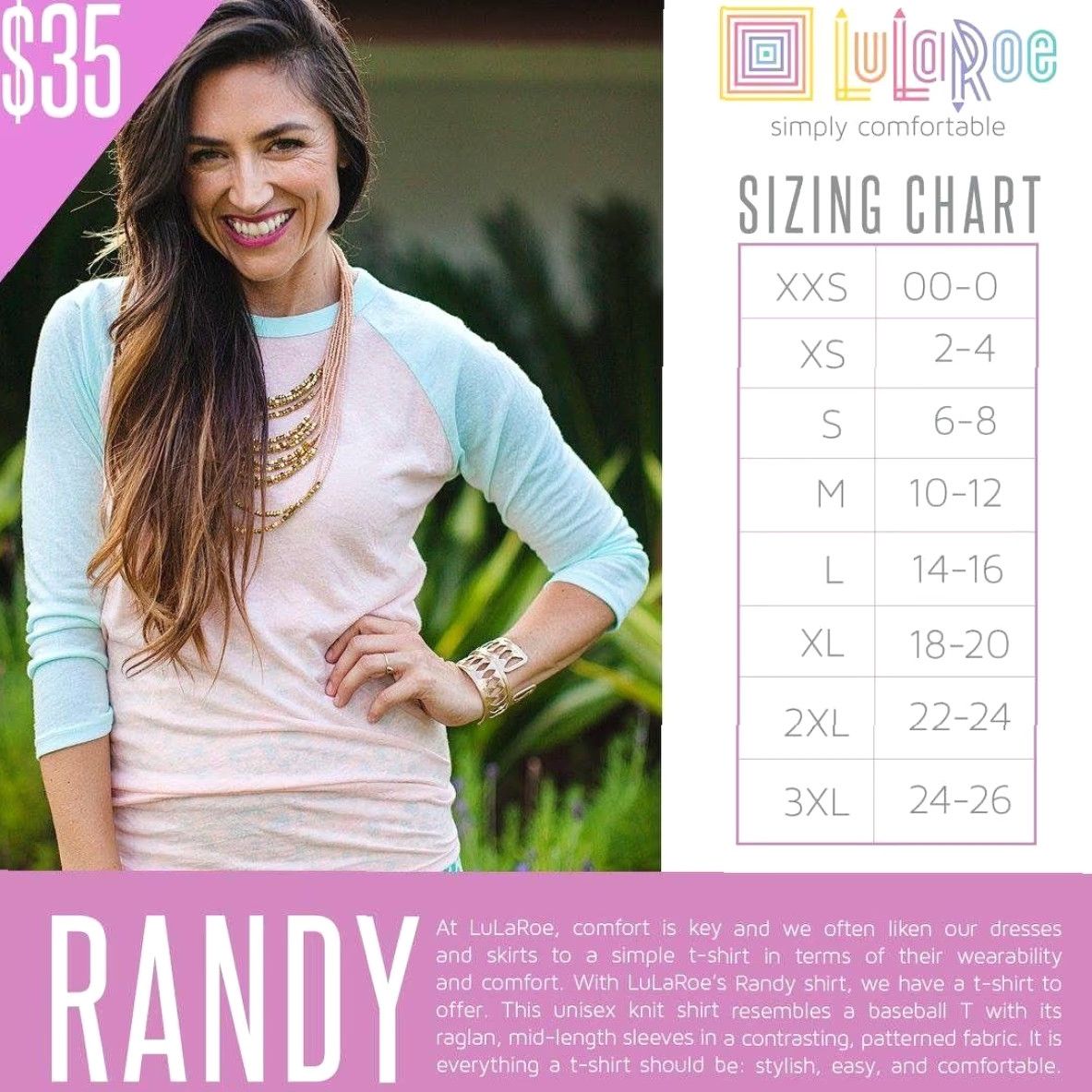 Vintage LuLaRoe Randy Shirt Top 2XS Stripes Baseball Tee T Paisley Floral LLR Womens Shirt XS? Size XXS / US 00 / IT 34 - 7 Thumbnail
