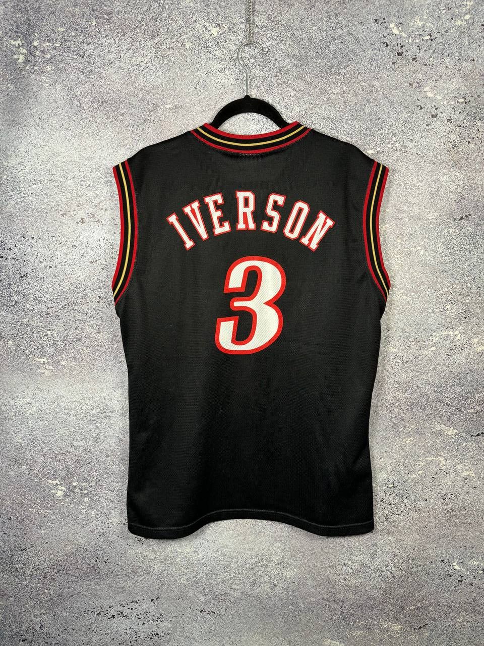 NBA #3 Allen Iverson 90's Champion Sixers Philadelphia Jersey Size US L / EU 52-54 / 3 - 11 Thumbnail