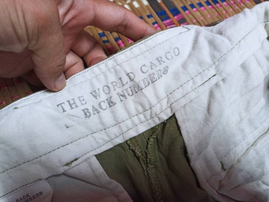 Designer Vintage BACK Number Cargo Pants Military Style Size US 31 - 11 Thumbnail