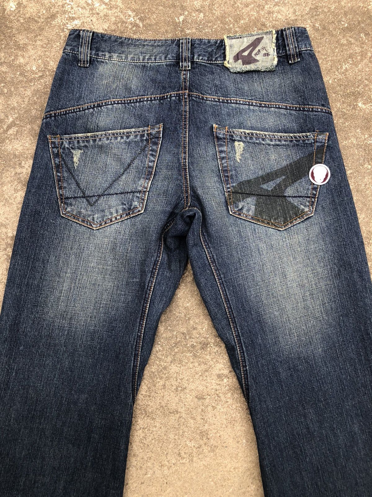 Airwalk Airwalk Vintage Baggy Distressed Denim Patch Loose Studded Size US 32 / EU 48 - 13 Thumbnail