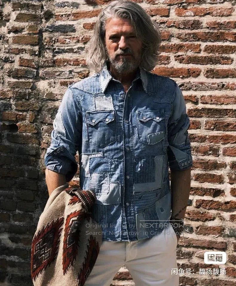 RRL Ralph Lauren RRL Ralph Lauren Slim fit blue dyed denim western men's de Size US M / EU 48-50 / 2 - 8 Thumbnail