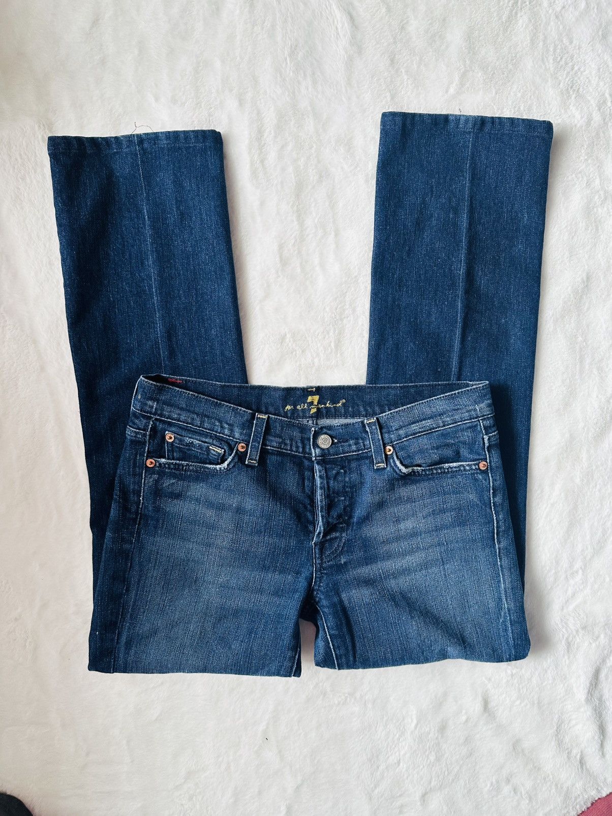 7 For All Mankind 7 Of All Man Kind Bootcut Jeans Size 30" / US 8 / IT 44 - 2 Thumbnail