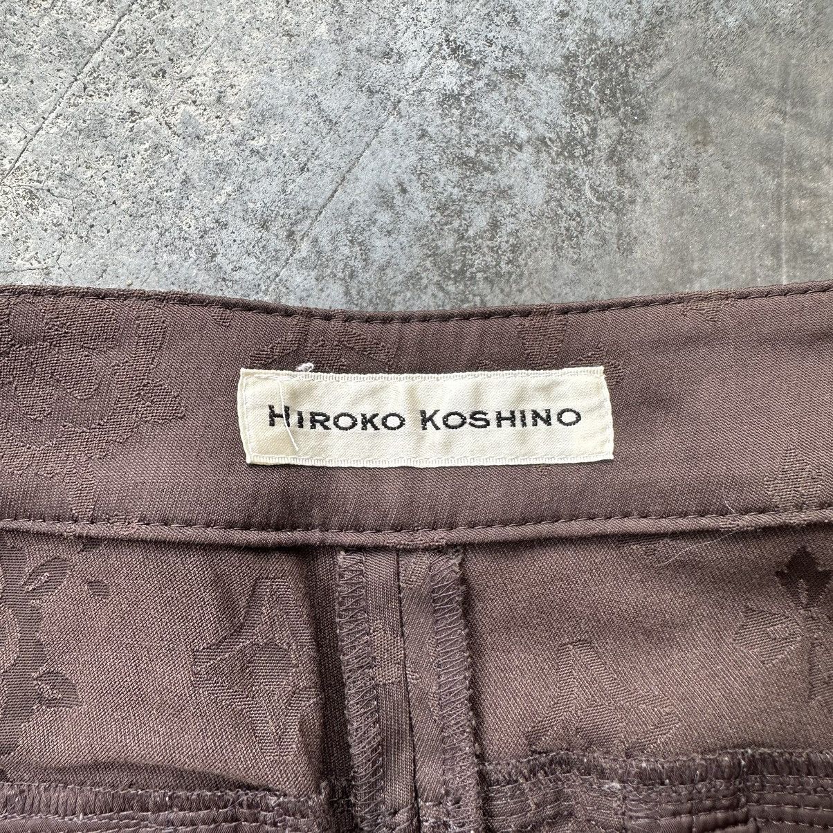 Hiroko Koshino Homme × Japanese Brand VINTAGE HIROKO KOSHINO HOMME STRETCHABLE MONOGRAM PANTS Size 28" / US 6 / IT 42 - 10 Thumbnail