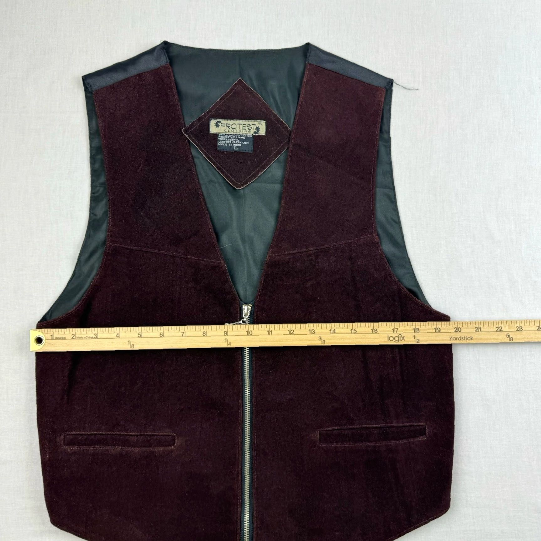 Vintage VINTAGE Protest Leather Vest Womens Large Brown Classic Hipster 90s Size L / US 10 / IT 46 - 6 Thumbnail