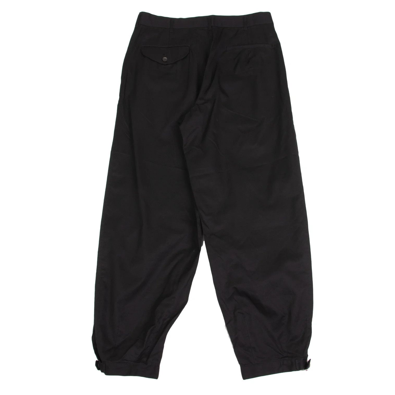 Comme des Garcons Homme Plus Cotton Pants with Ring Belt in Black Size L Size US 38 / EU 54 - 8 Thumbnail