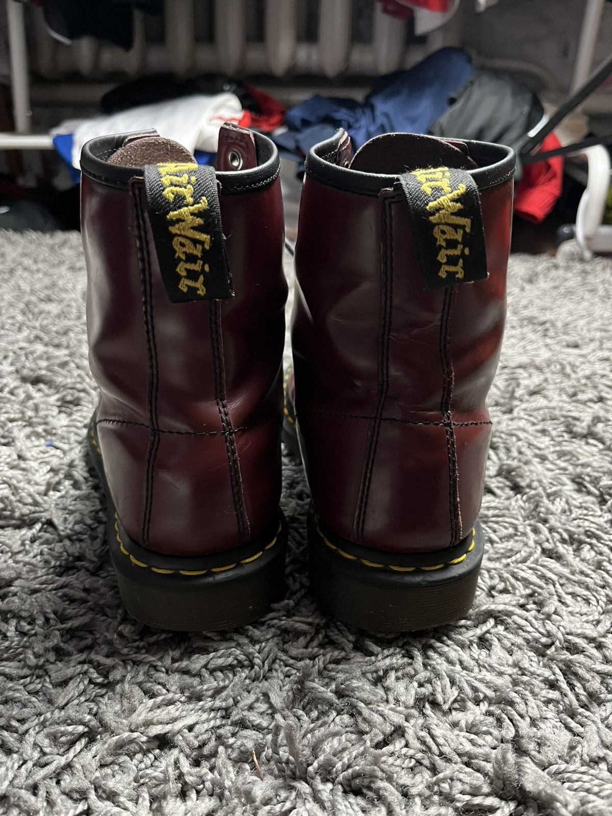 Dr. Martens Dr. Martens 1460 Smooth Leather Boots | Cherry Red | US 8M Size US 9 / EU 42 - 3 Thumbnail