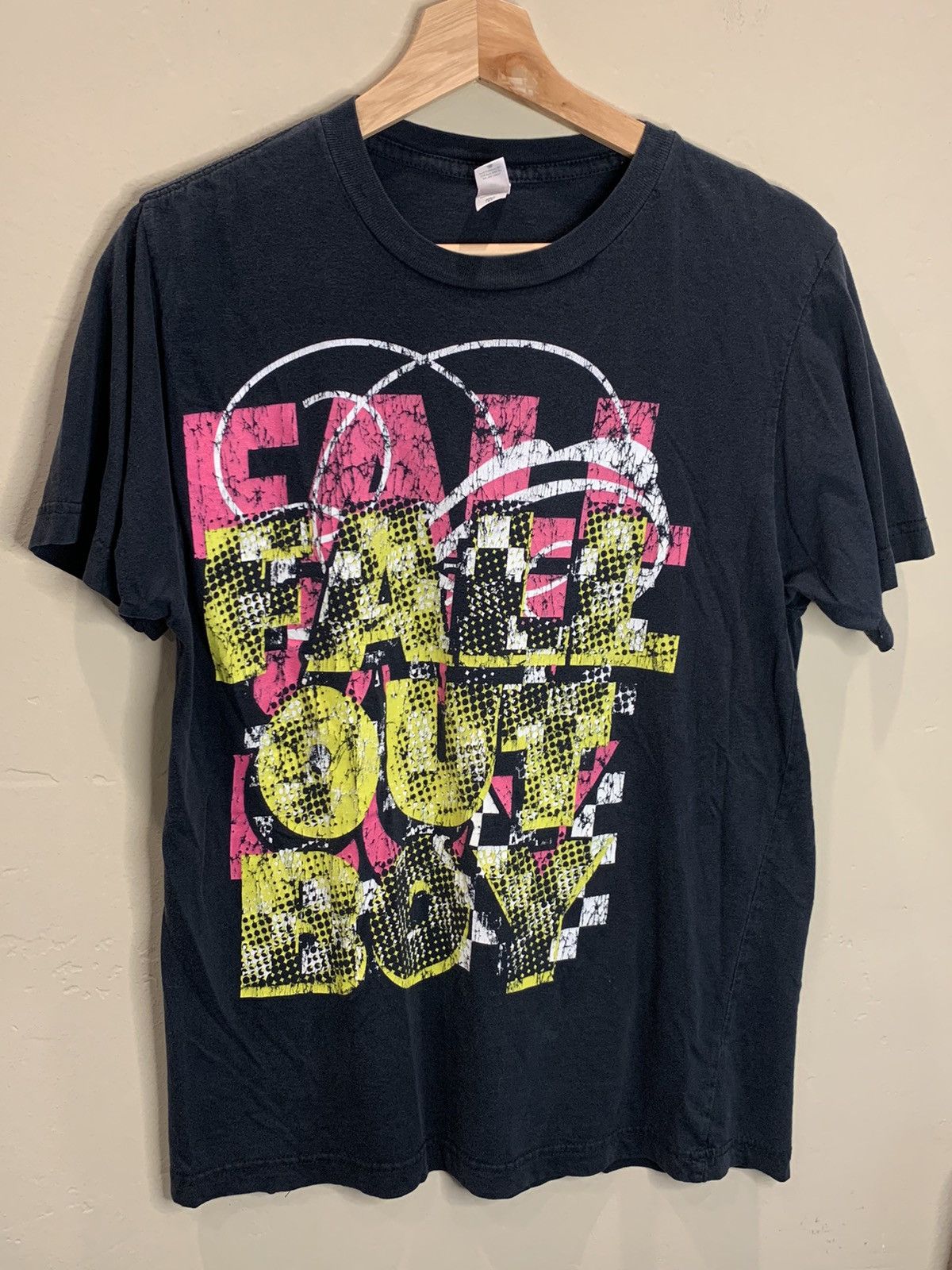 image of Band Tees Vintage Fall Out Boy Band Music T-Shirt - Medium in Black, Men's