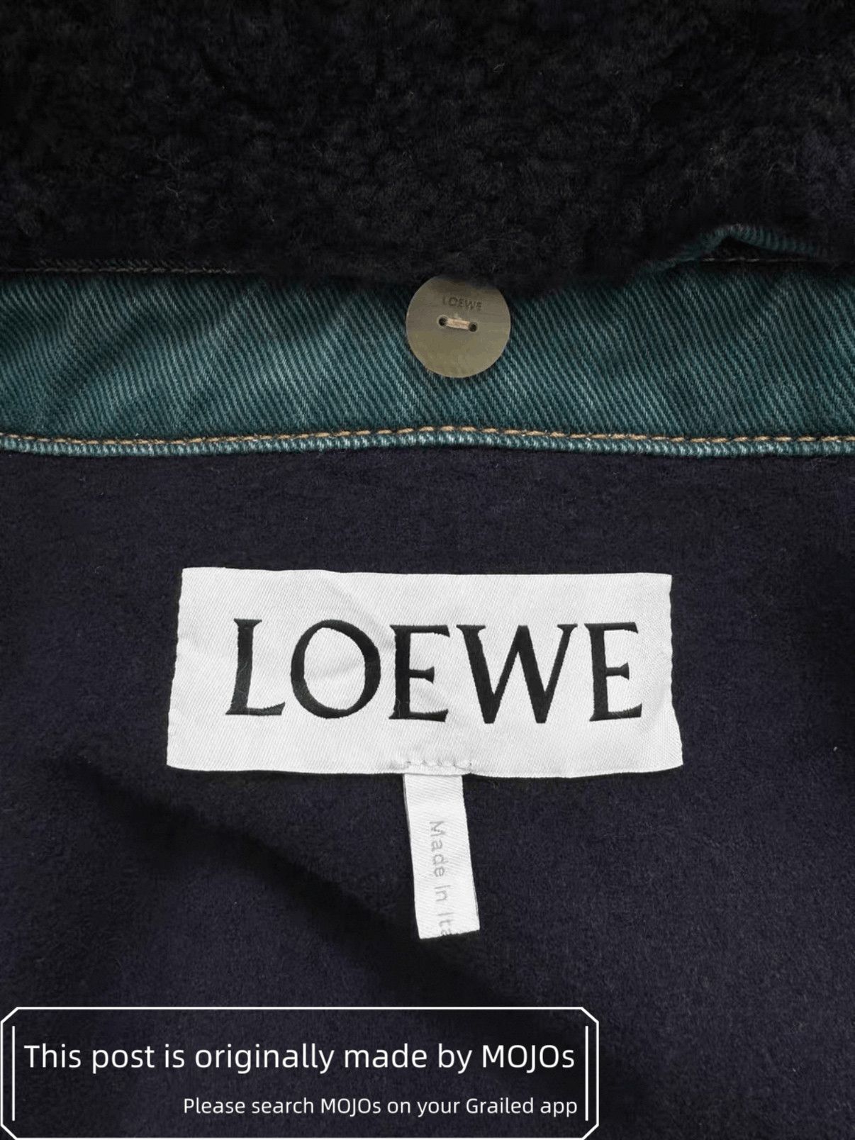 Loewe Sz 46 Loewe Leather Logo Patch Work Parka mojos135612 Size US S / EU 44-46 / 1 - 3 Thumbnail