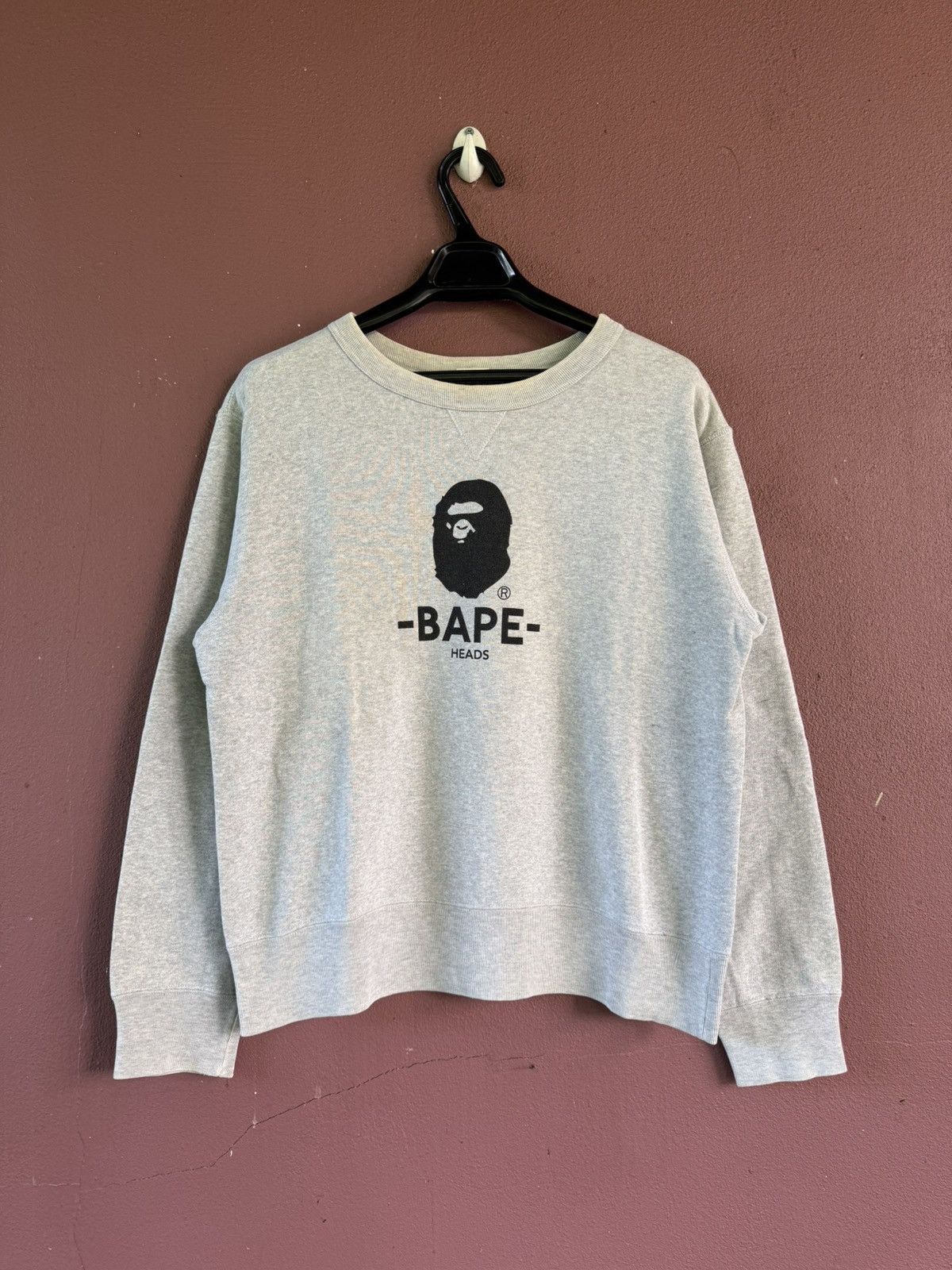 Bape Bape heads Crewneck Size US S / EU 44-46 / 1 - 1 Thumbnail