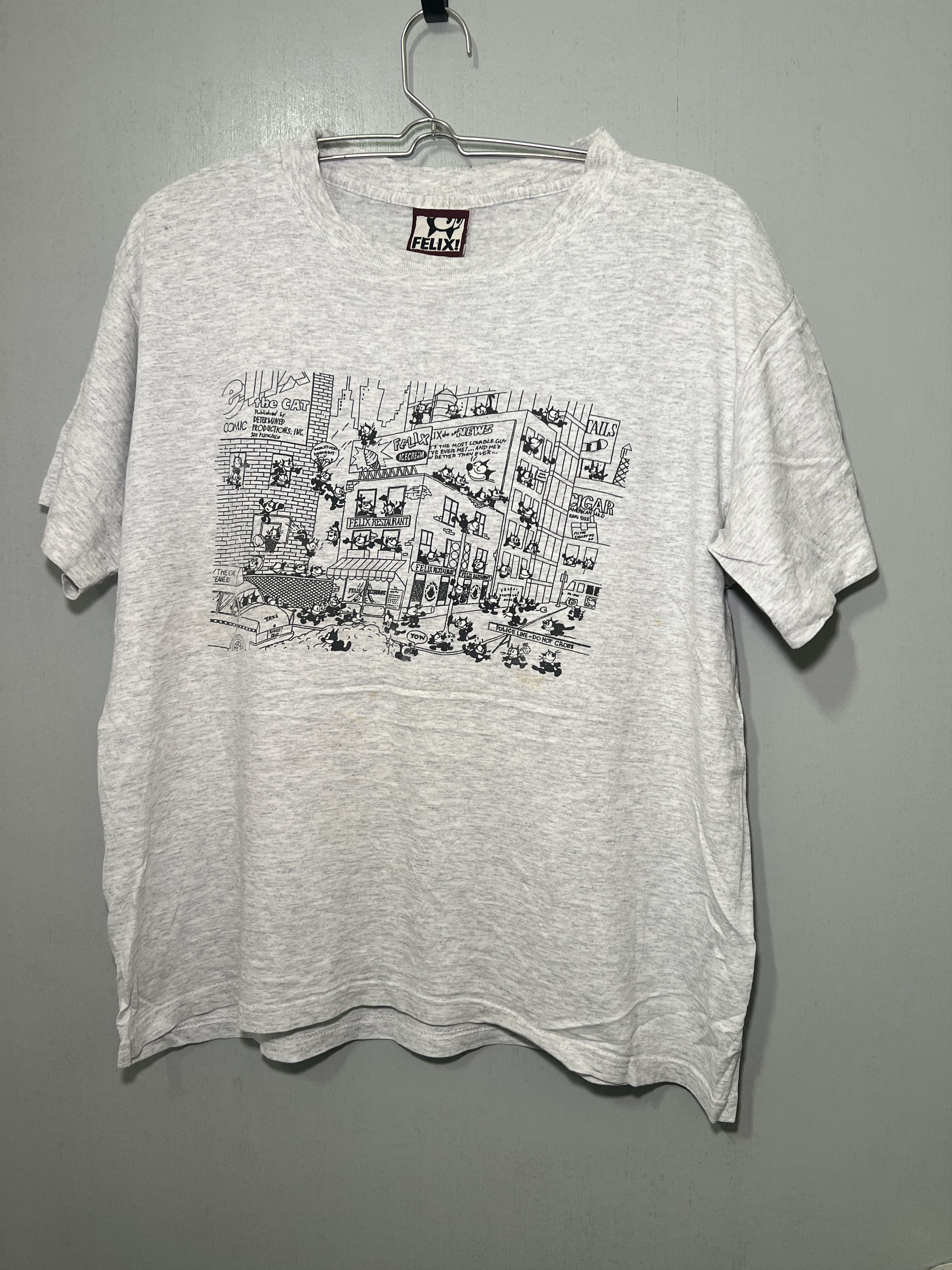 Felix × Vintage Vintage Felix The Cat Made in USA Distressed Boxy Tee Size US L / EU 52-54 / 3 - 1 Thumbnail