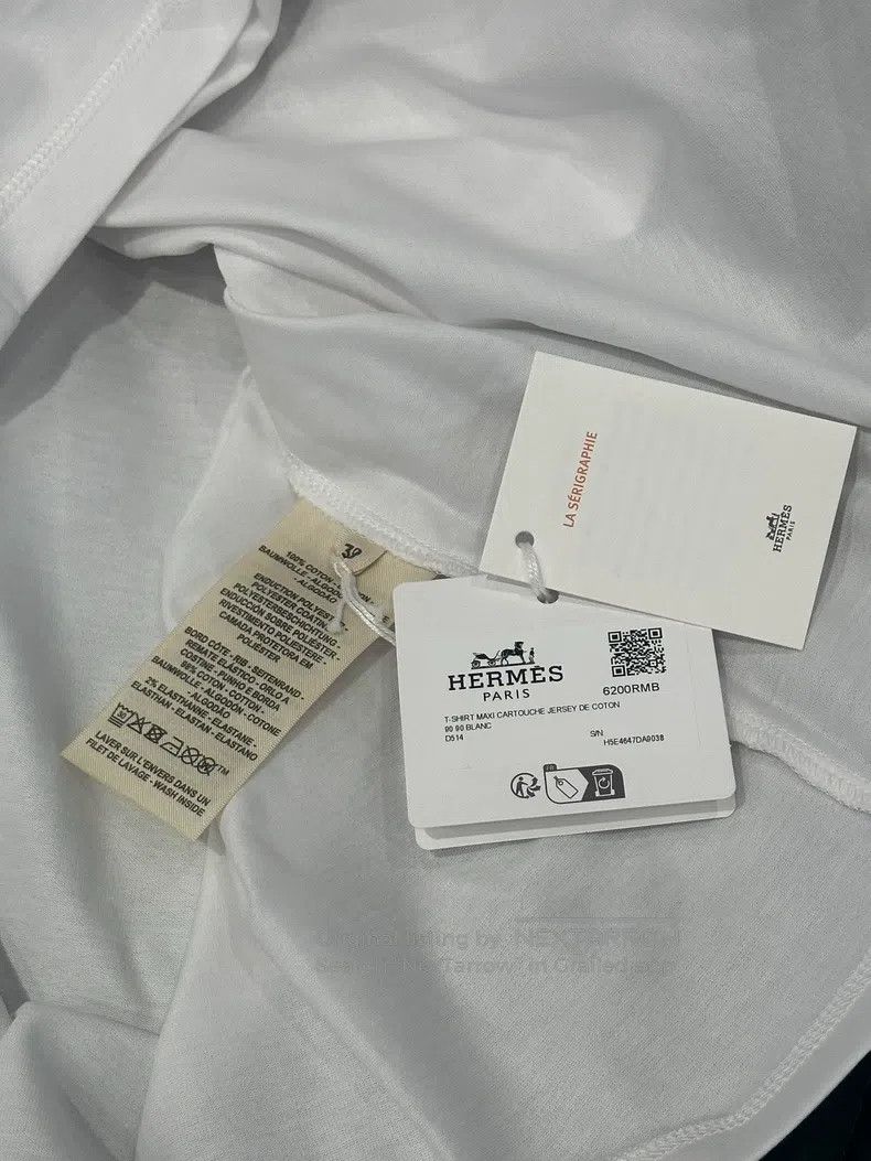 Hermes Hermes Women's 'Canoe' tailored T-shirt short-sleeve Size XS / US 0-2 / IT 36-38 - 5 Thumbnail