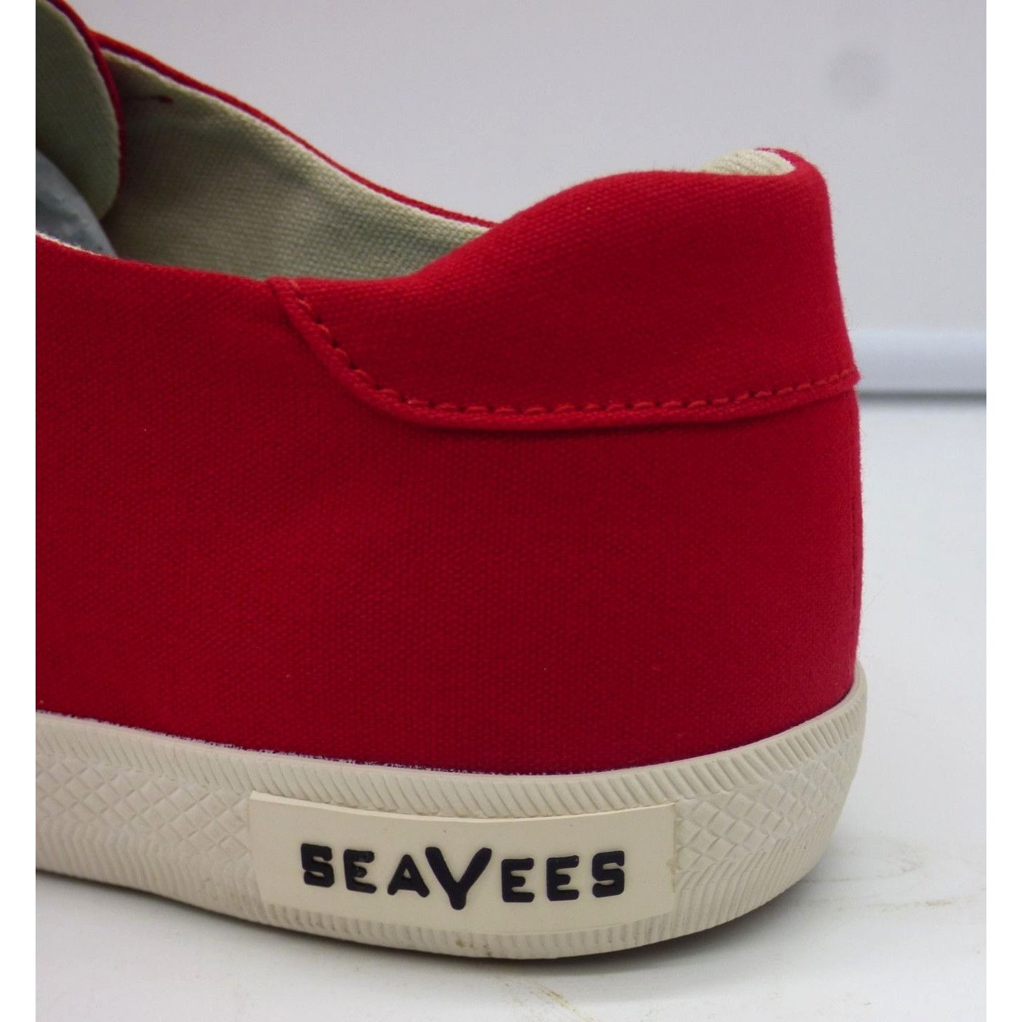 SeaVees SeeVees Women’s Palm Ave Plimsoll Sneakers, Cherry, Sz.9 Size US 9 / IT 39 - 6 Thumbnail