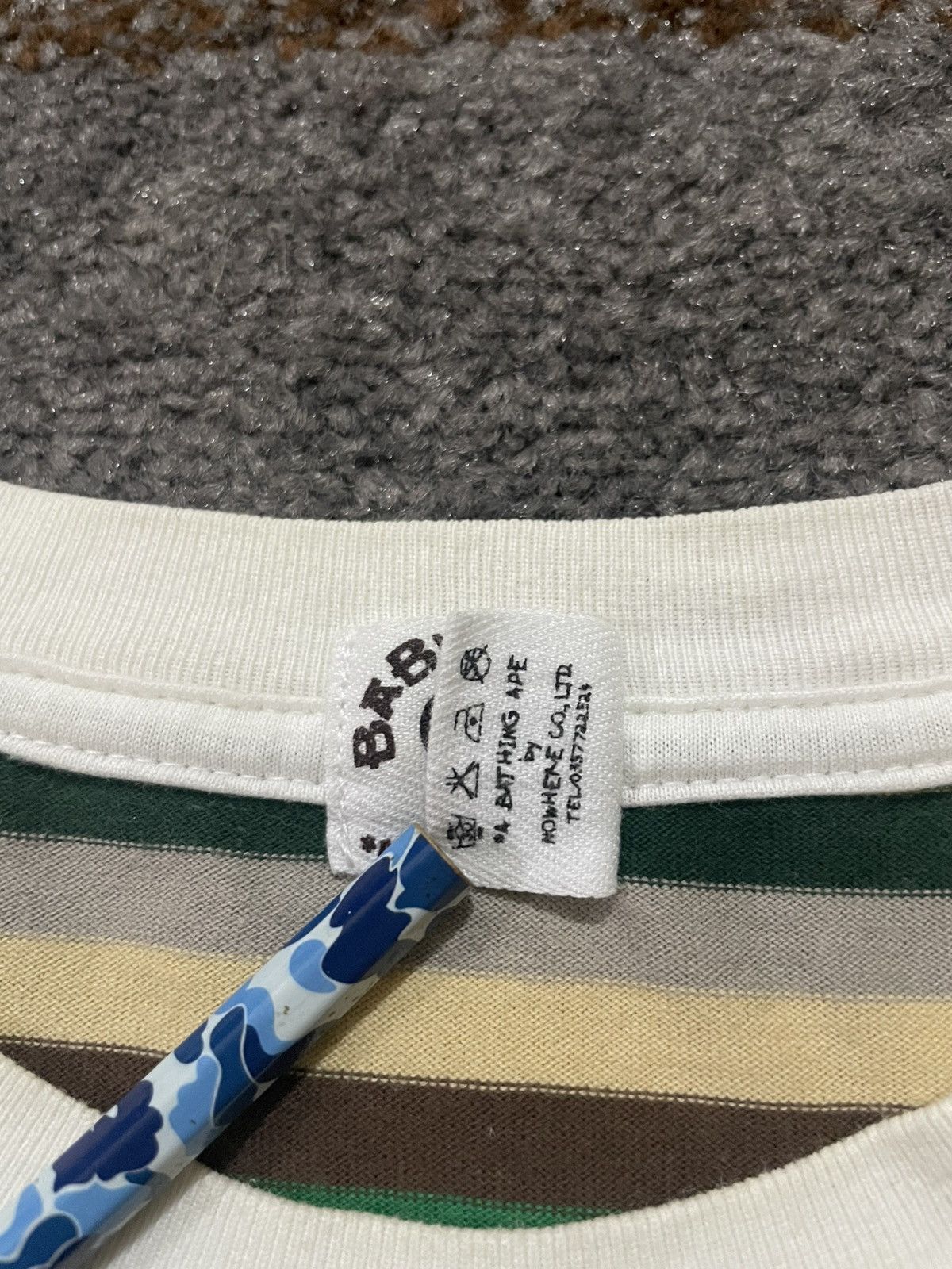 Bape Bape Baby Milo Striped LS Size US L / EU 52-54 / 3 - 7 Thumbnail