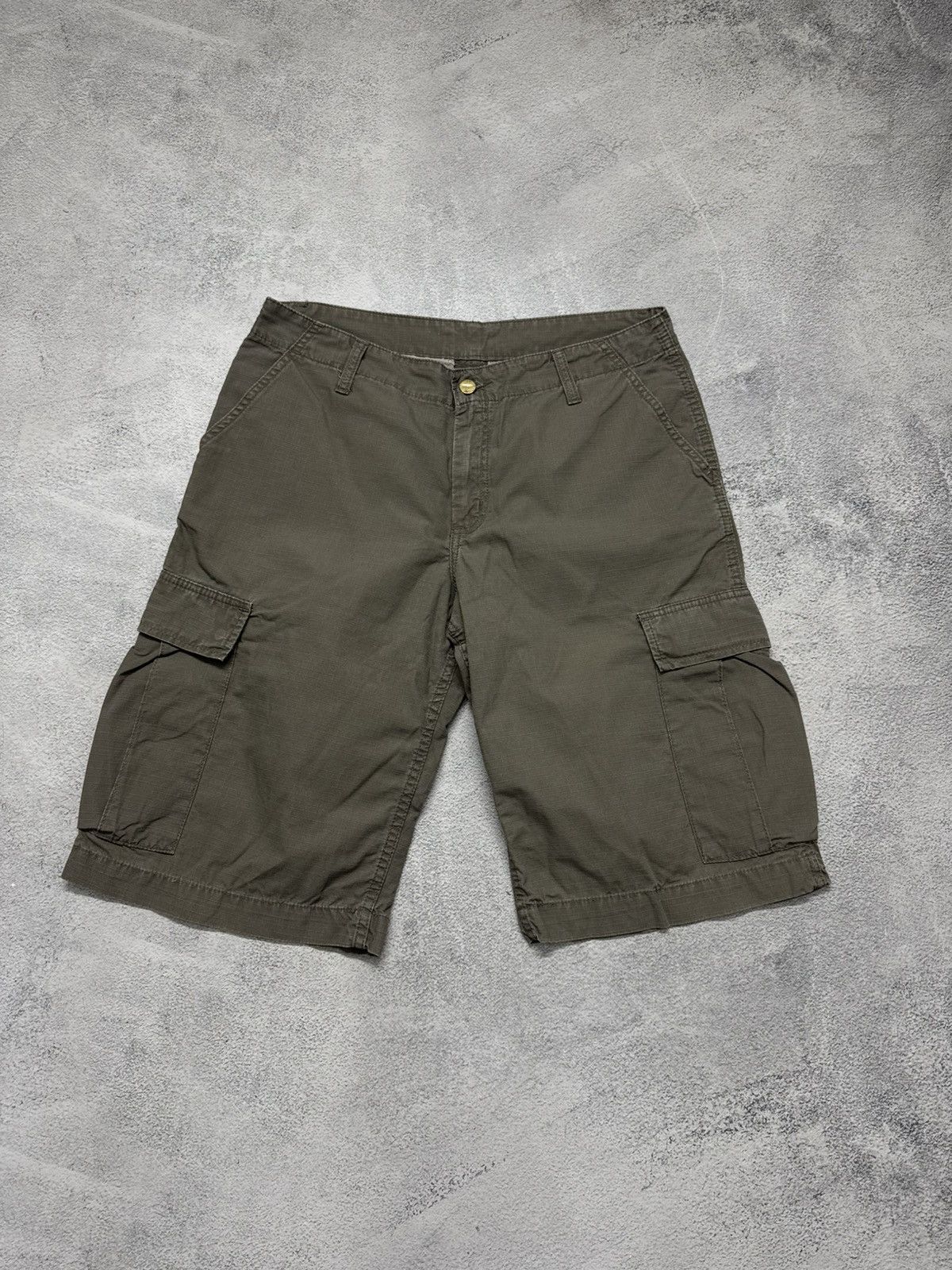 Carhartt Vintage Y2k Carhartt Cargo Shorts Size US 30 / EU 46 - 3 Thumbnail