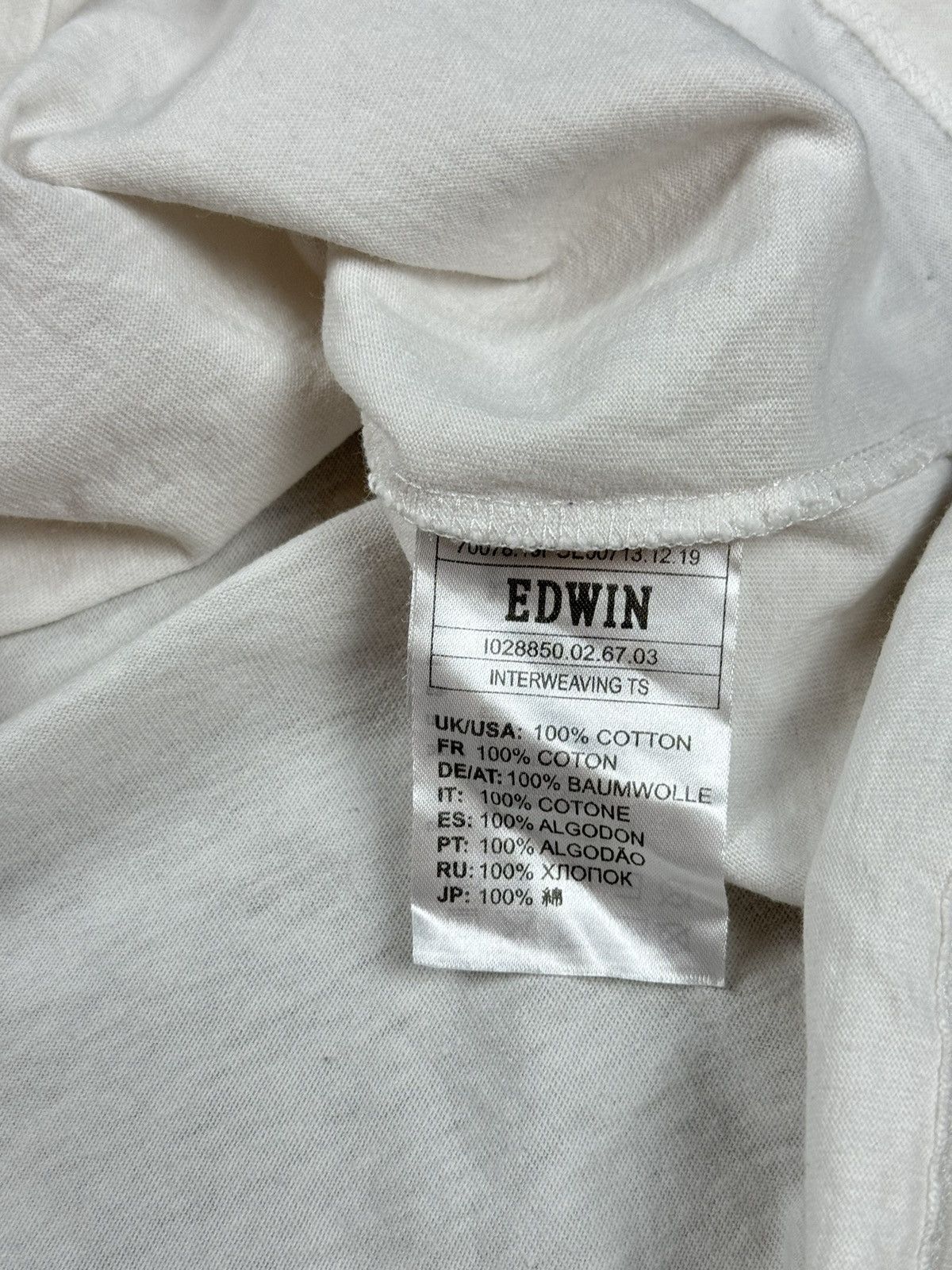 Edwin × Vintage Vintage t shirt Edwin y2k original streetwear skate item Size US M / EU 48-50 / 2 - 5 Thumbnail
