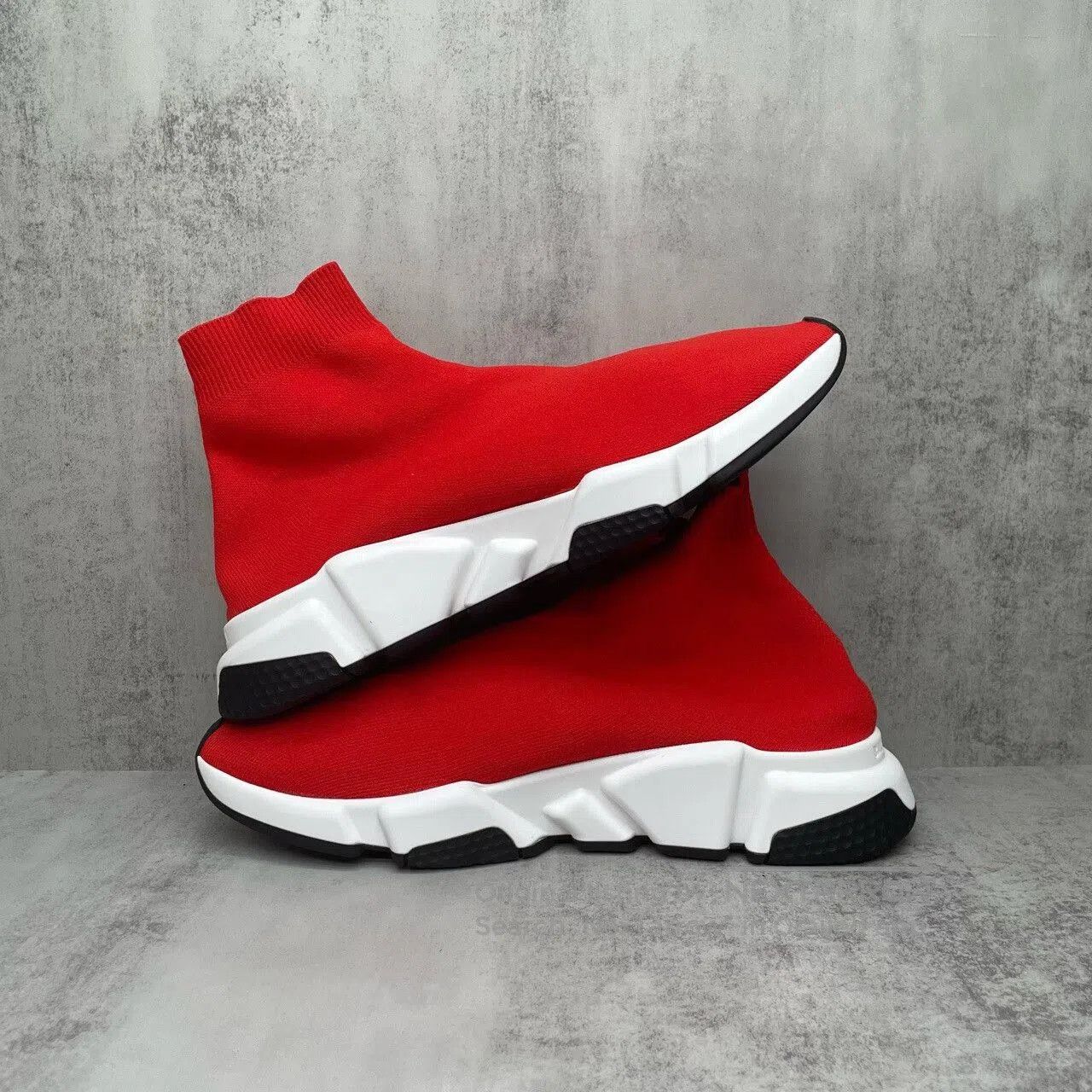 Balenciaga Balenciaga Red Sock Sneakers Size 41. Size US 8 / EU 41 - 3 Thumbnail